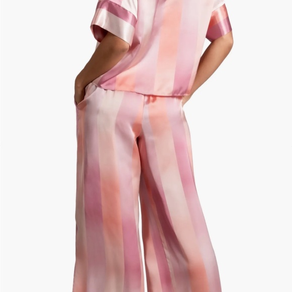 Midnight Bakery Women's 2-Pc. Joplin Satin Pajamas Set - Red - Picture 5 of 5